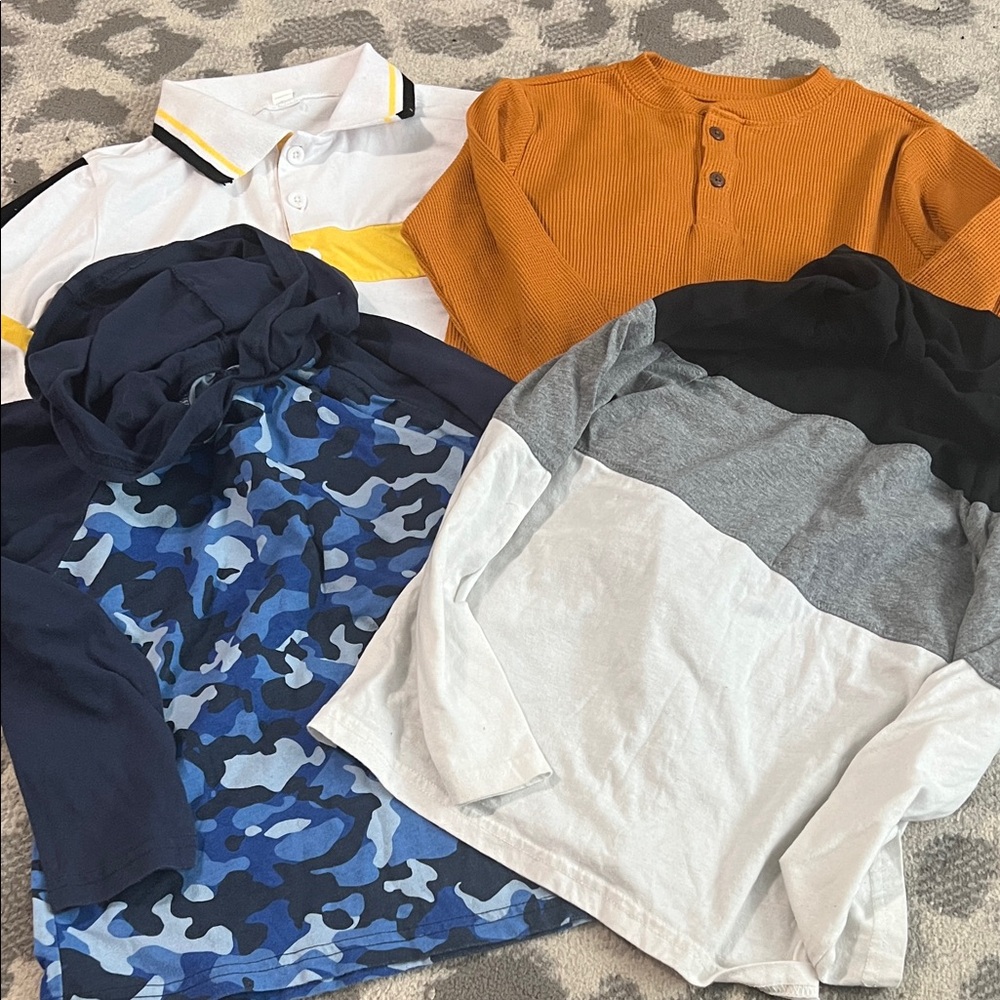 Kids Colorful Long Sleeve Shirt Set
